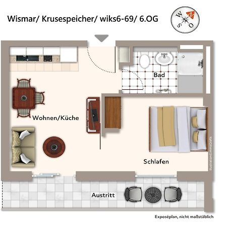 Krusespeicher Krusespeicher 6-69 Wismar Exterior photo